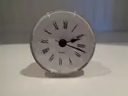 Premium 2-1/2"(65mm)Youngtown Quartz Clock Insert, Roman, Silver, Free Battery