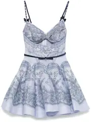 [ZIMMERMANN] Crush Twist Front Mini Dress