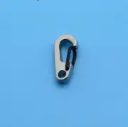 EDC Super Mini Titanium Keychain Carabiner Snap Hook Flashlight Hang Buckle Tool
