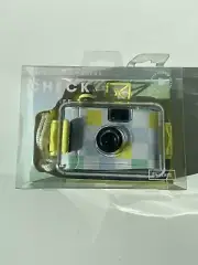 New SUNNYLIFE UNDERWATER CAMERA In Check Yellow Blue Waterproof Case