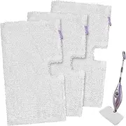 Steam Mop Replacement Pads for Shark Steam Mops S3500 Series S3501 S3601 S3550 S3901 SE450 S3801CO S3601D S2901 S2902 Steam Pocket Mop Pads Floor Cleaning Microfiber Reusable for Shark Mop Pads,3 Pack