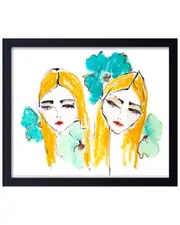 Ready2HangArt Cara And Carina Framed Print Wall Art