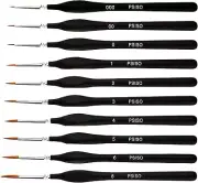 10 PCS Miniature Paint Brushes Kit, Fine Detail Painting Brush Micro Tiny Paints