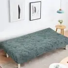 Armless Sofa Bed Cover Folding Stretch Slipcover Couch Futon Protector Home