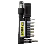 KC Tools 8 Piece Tamperproof Bit Set with Offset T-Handle