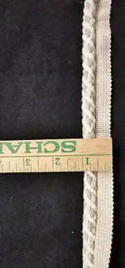 1/2" Lip Cord Trim Cotton Piping Cord Ventura Beige Upholstery 2 yd