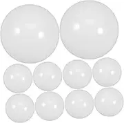 TIDTALEO Led Bulb Cover Replacement Parts 10pcs Half Round Plastic Lampshades Heatproof Anti-Fog Easy Install Suitable for Lighting Fixtures