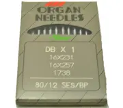 Organ Industrial Sewing Machine Needles 80/12 (16X231BP-80)