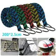 5Pcs Elastic Bungees Cords with Hooks Anti-slip Flat Elasticity Rope for WWGgu