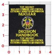 VQ-4 SHADOWS NUCLEAR DECISION HANDBOOK TOP SECRET EMBROIDERED HOOK & LOOP PATCH