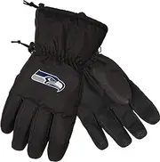 FOCO NFL Unisex Black Printed Logo Insulated Gloves -/Extra