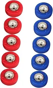 JOINPAYA 10pcs Boys and Girls Mini Shuffleboard for Indoor Family Fun Rolling Ball Sliding Beads Game Tabletop Shuffleboard Set Interactive Equipment