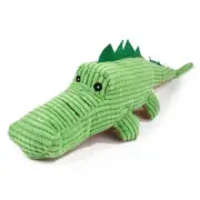 Dog Plush Toy Stuffed Animal Built-in Squeaker Alligator Interactive Chew Toys