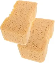 CHICAMPERA 2pcs Car Wash Sponge Car Scrubber Foam Pad Sundae Whipped Shower Foam Detailing Grout Paint Wax Applicator Polishing Pads Ceramic Coating Applicator Griots Garage Sponge Orange