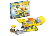 MEGA BLOKS PAW Patrol Toddler Building Blocks Toy Car, Rubble's City Construction Truck with 17 Pieces, 1 Figure, for Kids Age 3+ Years