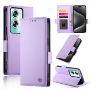 Wallet Case for Oppo A79 5G,Slim Protective Shockproof Case With Card Holder,Premium PU Leather Kickstand-Purple