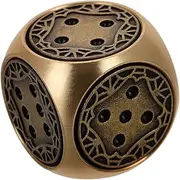 Generic Set Brass Dice Dice Brass Golden