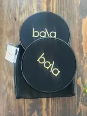 New Bala Pink & Black 7” Aerobic Exercise Workout Slider Discs W/ Mesh Bag