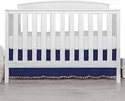 Crib Bed Skirts - Ruffle Crib Skirt, Crib Dust Ruffle | Crib Skirt for Baby Boys Girls, Bring Warm Crib Bed Skirts Pom-poms for Standard Cribs and Most Toddler Beds (28" X 52)