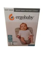 NEW in BOX! ERGOBABY Easy Snug Infant Insert for Baby Carrier, for 7-12 lbs GREY