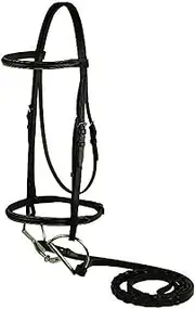GATSBY LEATHER COMPANY 282502 Plain Snaffle Bridle Havanna Brown, Cobb