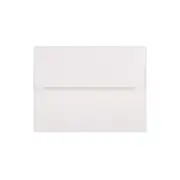 JAM Paper A2 Strathmore Invitation Envelopes 4.375 x 5.75 Bright White Linen