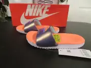 *NEW Toddler Girls Purple Multi Nike Kawa Slide Sandals, 11
