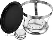 LOPUNER 1set Stainless Steel Buffet Warmer Lid Versatile Chafer Stove for Cooking and Serving Fish Dishes High-Temperature Resistant for Outdoor Parties and Kitchen Use
