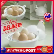 Microwave Safety Egg Boiler Steamer Poach Breakfast Boiled 4 Eggs Cooker Kitchen