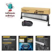 32" LED Work Light Bar, Triple Row 405W Spot Flood Combo Beam Off Road Drivin...