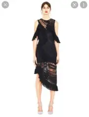 D013 - Alice Mccall Size 8 Love Me Like You Do Black Dress New With Tag