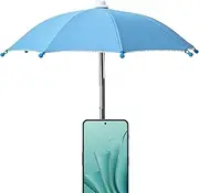 Phone Umbrella for Sun – Suction Cup Sun Protection Cell Phone Shade | Anti-Glare Foldable Smartphone Umbrella Stand for Outdoor Activities, Beach, Travel, Tanning, Camping, Blocking Accessory