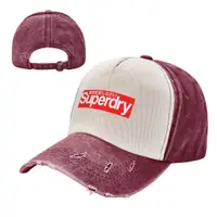 在飛比找蝦皮購物優惠-新款 Superdry 牛仔撞色水洗帽 成人牛仔帽子老帽  