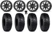 ITP Hurricane 15" Wheels Black 30" Intersect Tires Can-Am Maverick X3