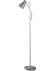 [Lexi Lighting] Nord Metal Floor Lamp in Satin Chrome