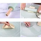 1 Set Dough Pad Food Grade Wide Application Kneading Pad with Rolling Pin Set