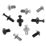10x 6mm Hole Push In Trim Clips Spruce Arch Liner Plastic Panel Door Bumper BMW