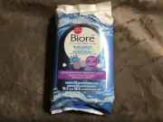 biore charcoal micellar makeup removing cloths blue agave 25/cloth