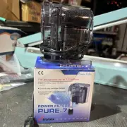 Finnex PF-7 Nano Aquarium HOB Power Filter 52 GPH for 7.5 Gallon Tank NEW