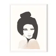Miranda Framed Wall Art - White