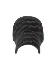 Balenciaga Monogram Printed Baseball Cap S Black