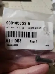 Echo Bolt, Hex 5 X 16 Part # 90010505016