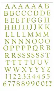 MRS GROSSMANS SAGE CLASSIC ABC/123 STICKER SHEET