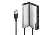 Alogic USB-A Fusion Swift 4-in-1 Hub - Space Grey (UAFUUA-SGR)