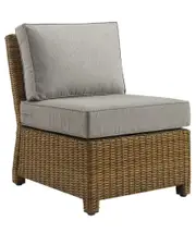 Crosley Furniture Bradenton Outdoor Wicker Sectional Center Chair