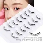 Natural Faux Mink Lashes Manga Lashes False Eyelashes Short Lashes Cat Eye Look
