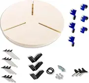 Giffin Grip, Pottery Trimming and Centering Tool for Leather-Hard or Bisque Ware, Fast Snap-On Design for Easy Use, Fits Most Standard Pottery Wheels, Includes Rods & Sliders