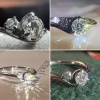 在飛比找蝦皮購物優惠-STAR JEWELRY 戒指 HEART 鑽石 白金 me