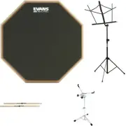 Evans RealFeel 2-Sided Pad Stands Bundle- 12-inch