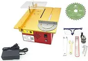 Mini Table Saw Multifunctional DIY Woodworking Saw Table Cutter with 1pcs Blade and Power Supply